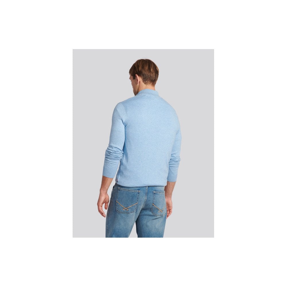Cotton Quarter Zip Funnel Jumper
