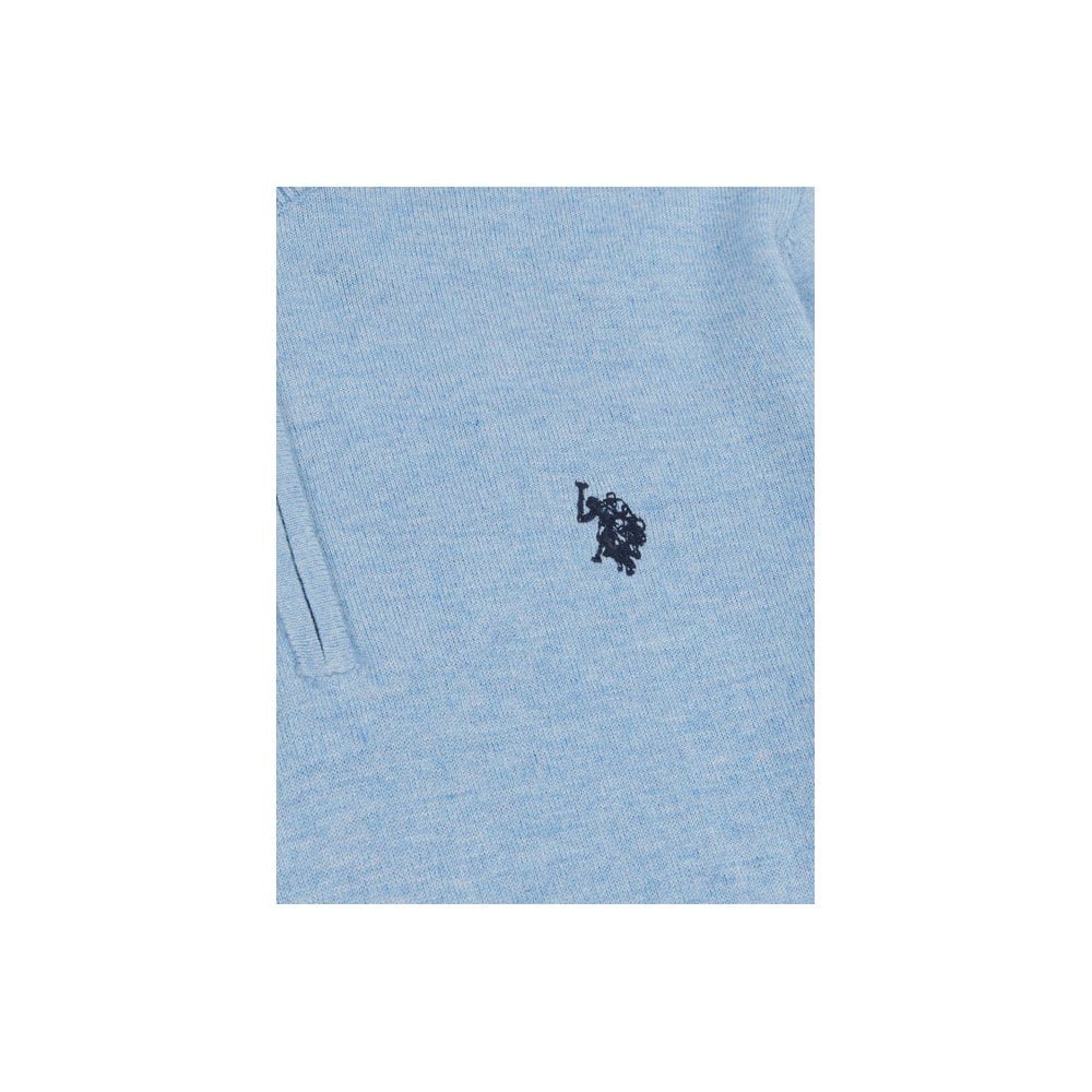 Cotton Quarter Zip Funnel Jumper