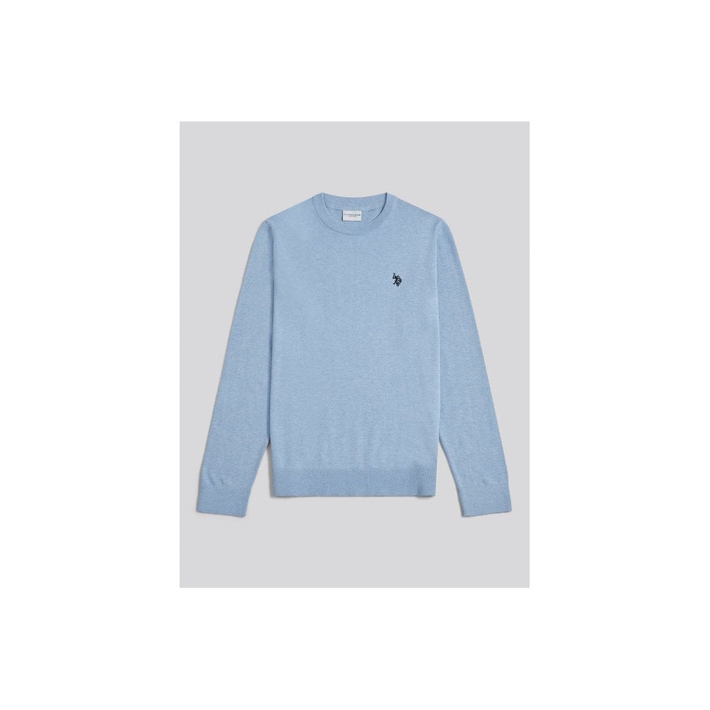 Double Horsemen Cotton Knit Crew Jumper