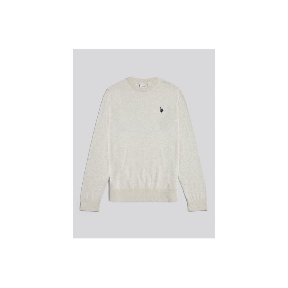 Double Horsemen Cotton Knit Crew Jumper