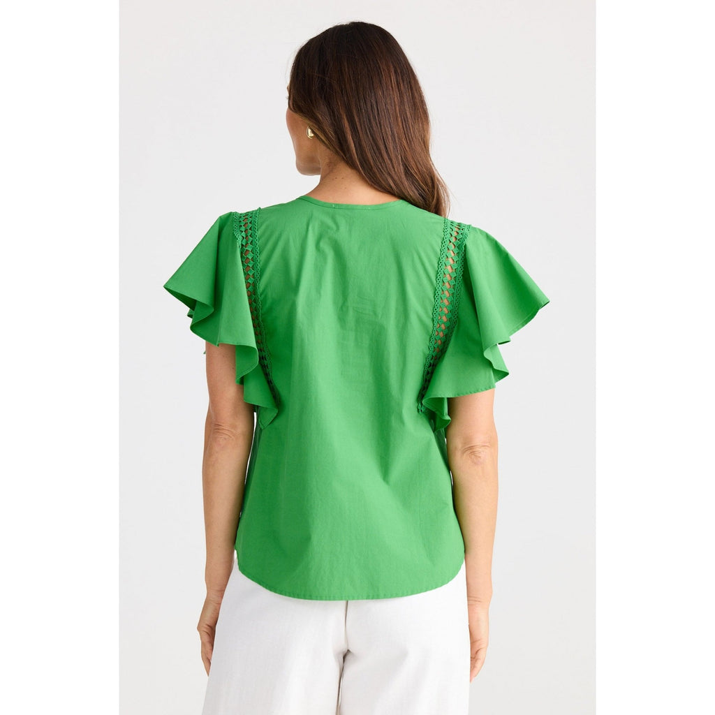 Marcia Ruffle Sleeve Blouse