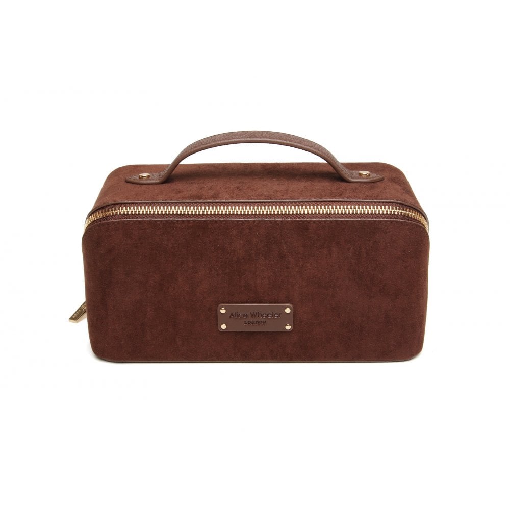 Suede Kensington Train Case