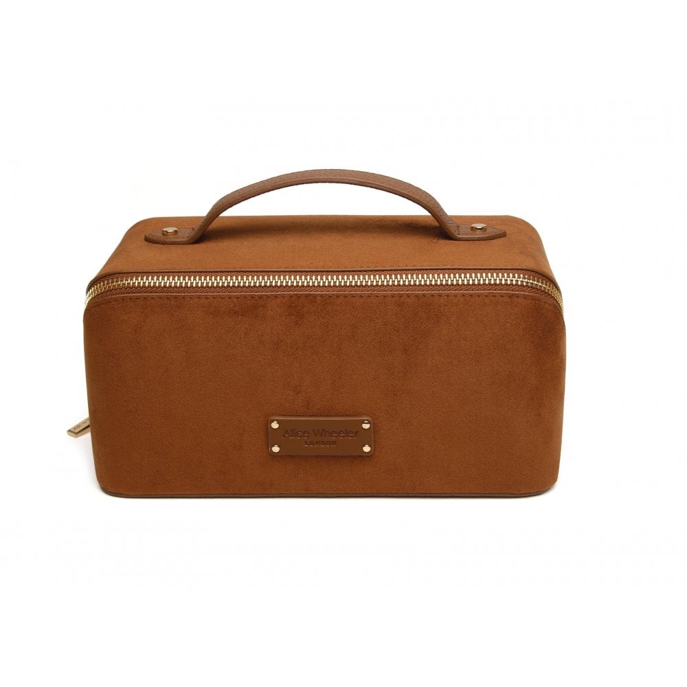 Suede Kensington Train Case
