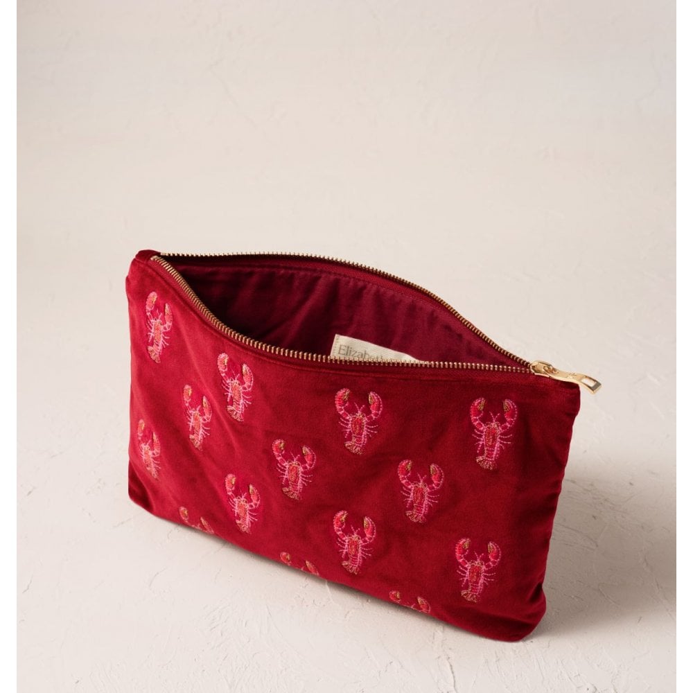 Lobster Velvet Everyday Pouch