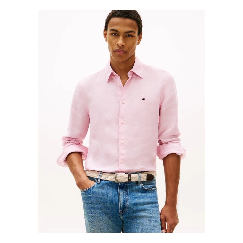 Regular Fit Washed Linen Shirt