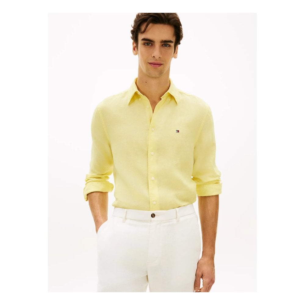 Regular Fit Washed Linen Shirt