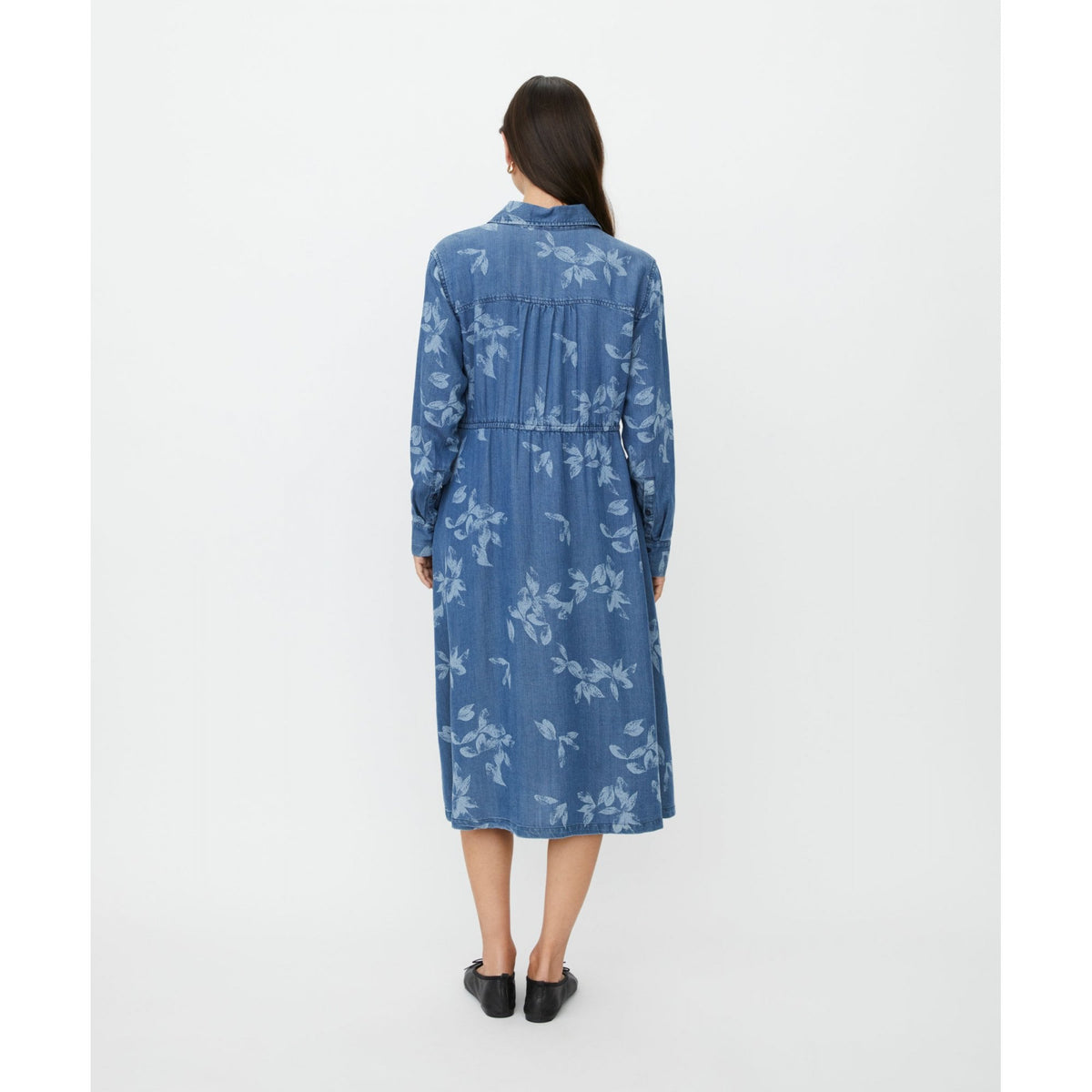 MaNorvinu Floral Print Denim Dress