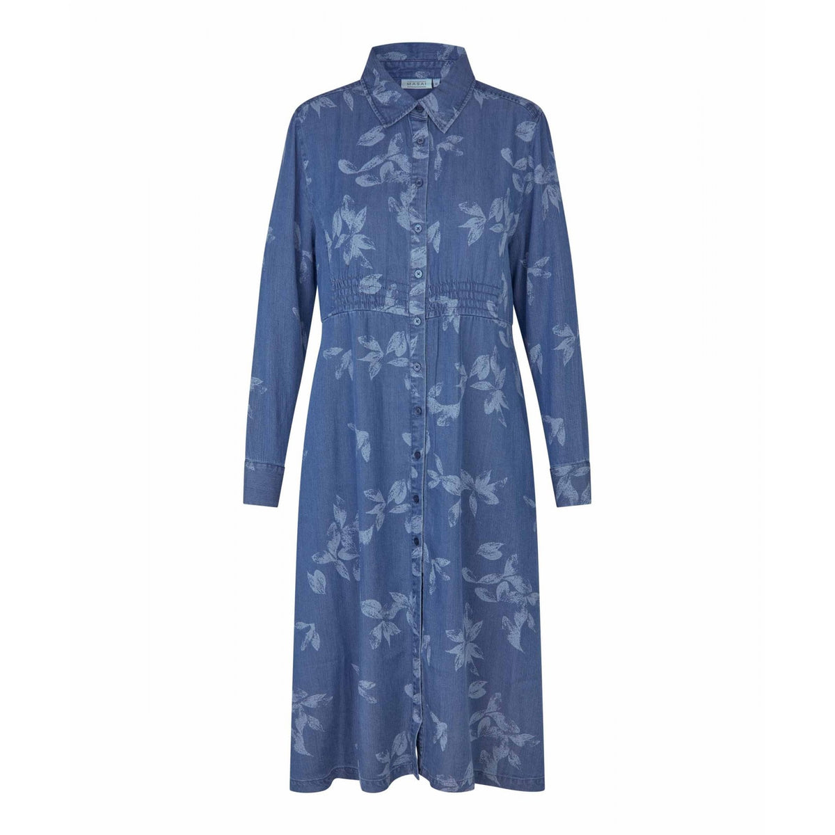 MaNorvinu Floral Print Denim Dress