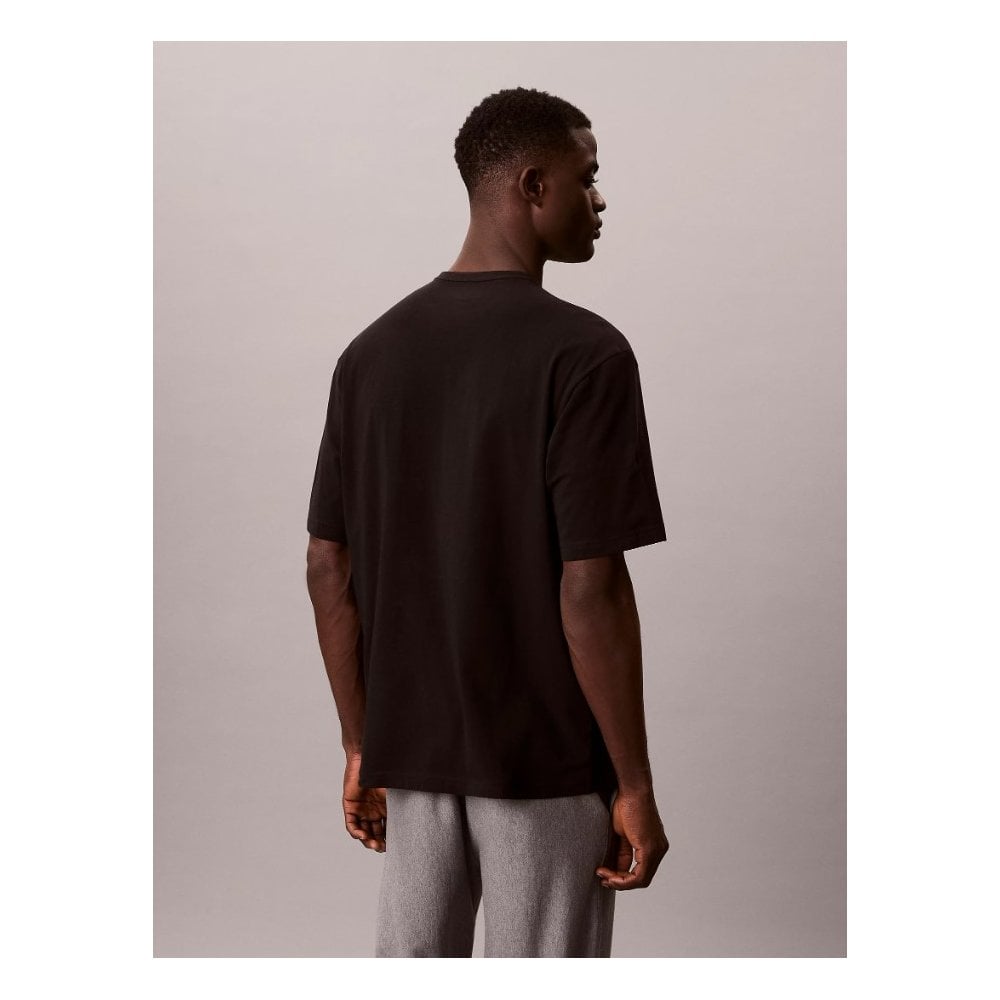 Icon Cotton Stretch Monogram Short Sleeve Crew Neck Pyjama Top