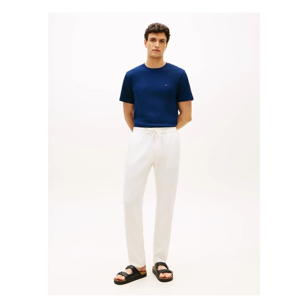 Harlem Tapered Leg Linen Blend Chinos