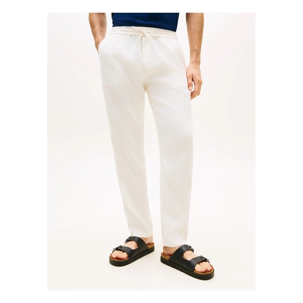 Harlem Tapered Leg Linen Blend Chinos