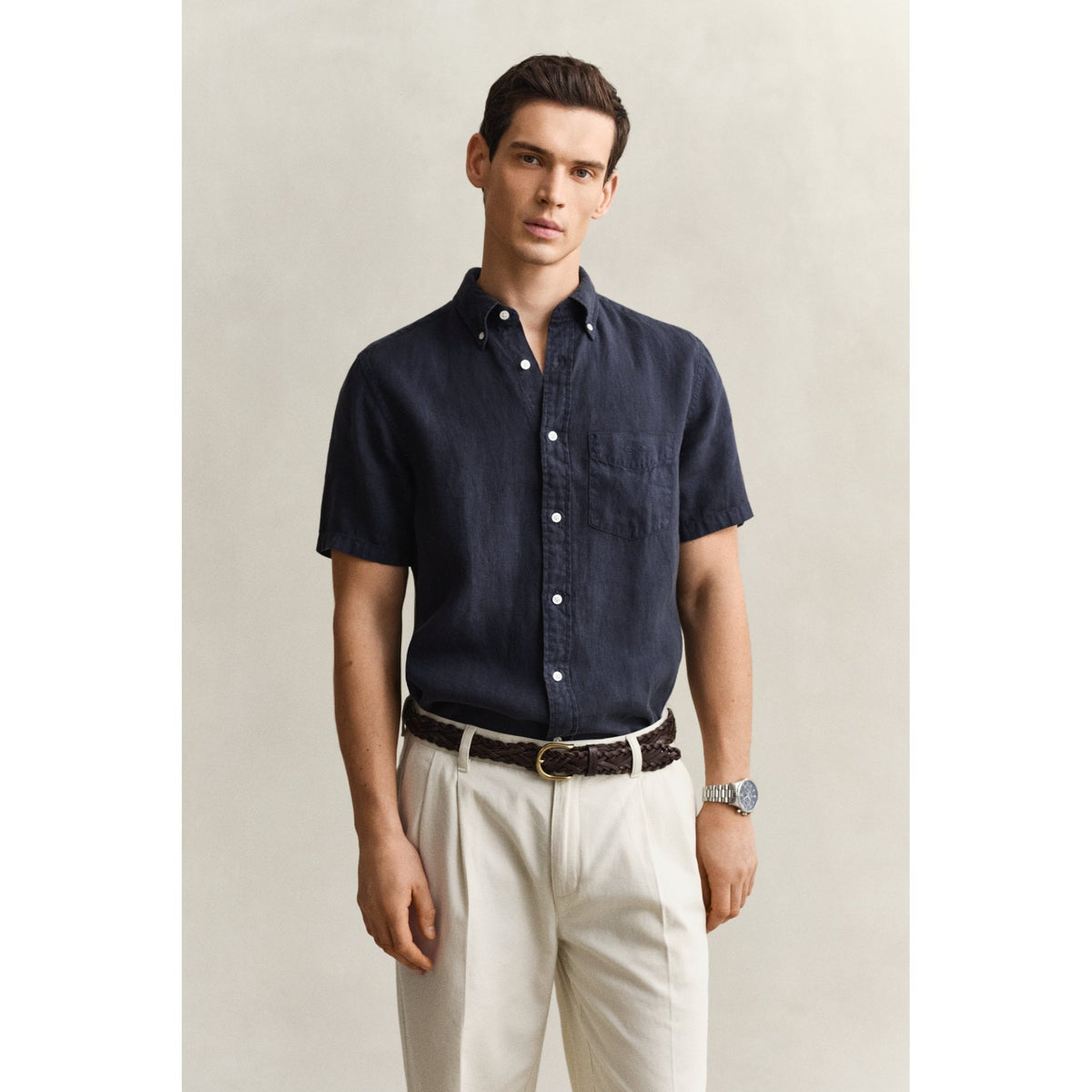 Short Sleeve Linen Shirt
