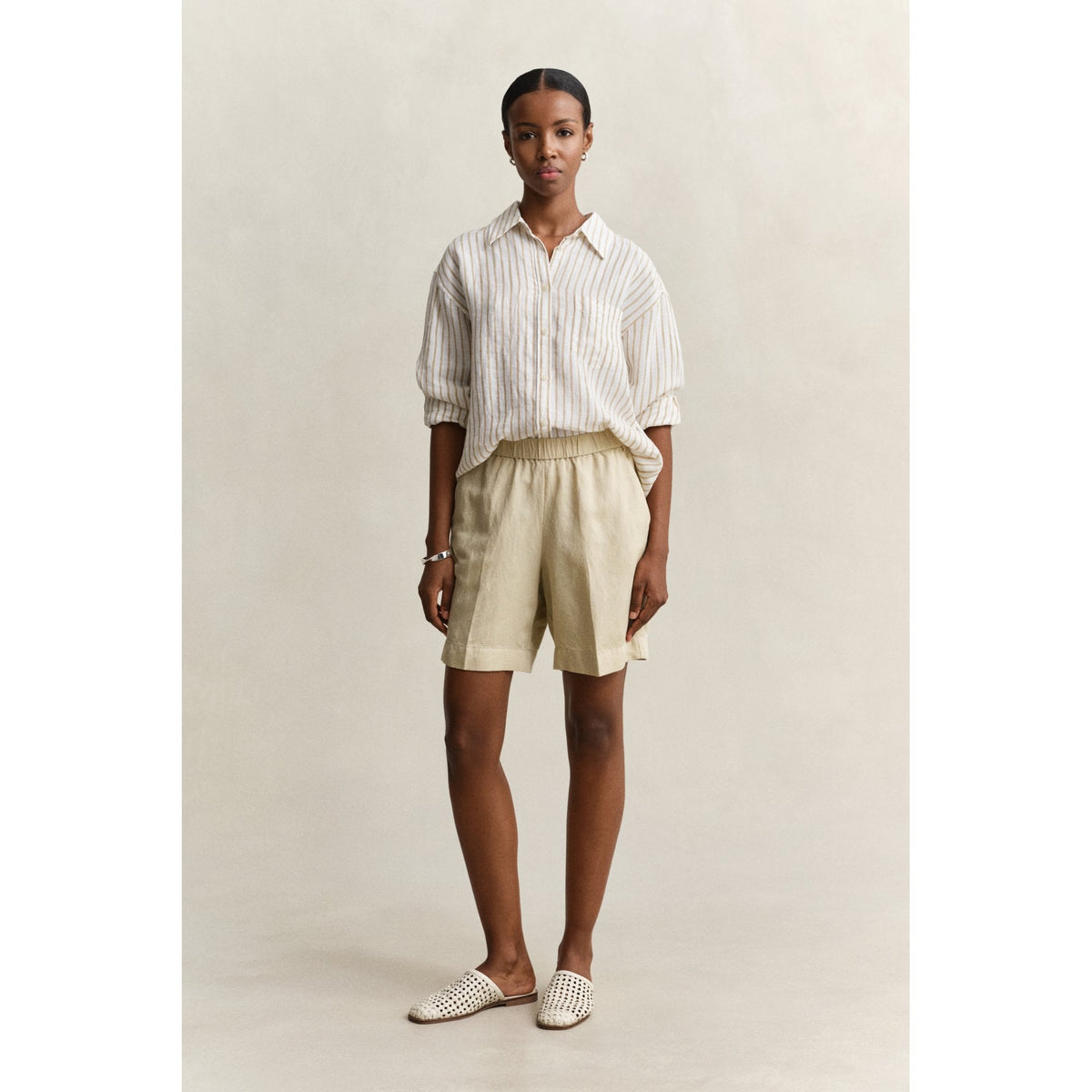 Linen Blend Shorts