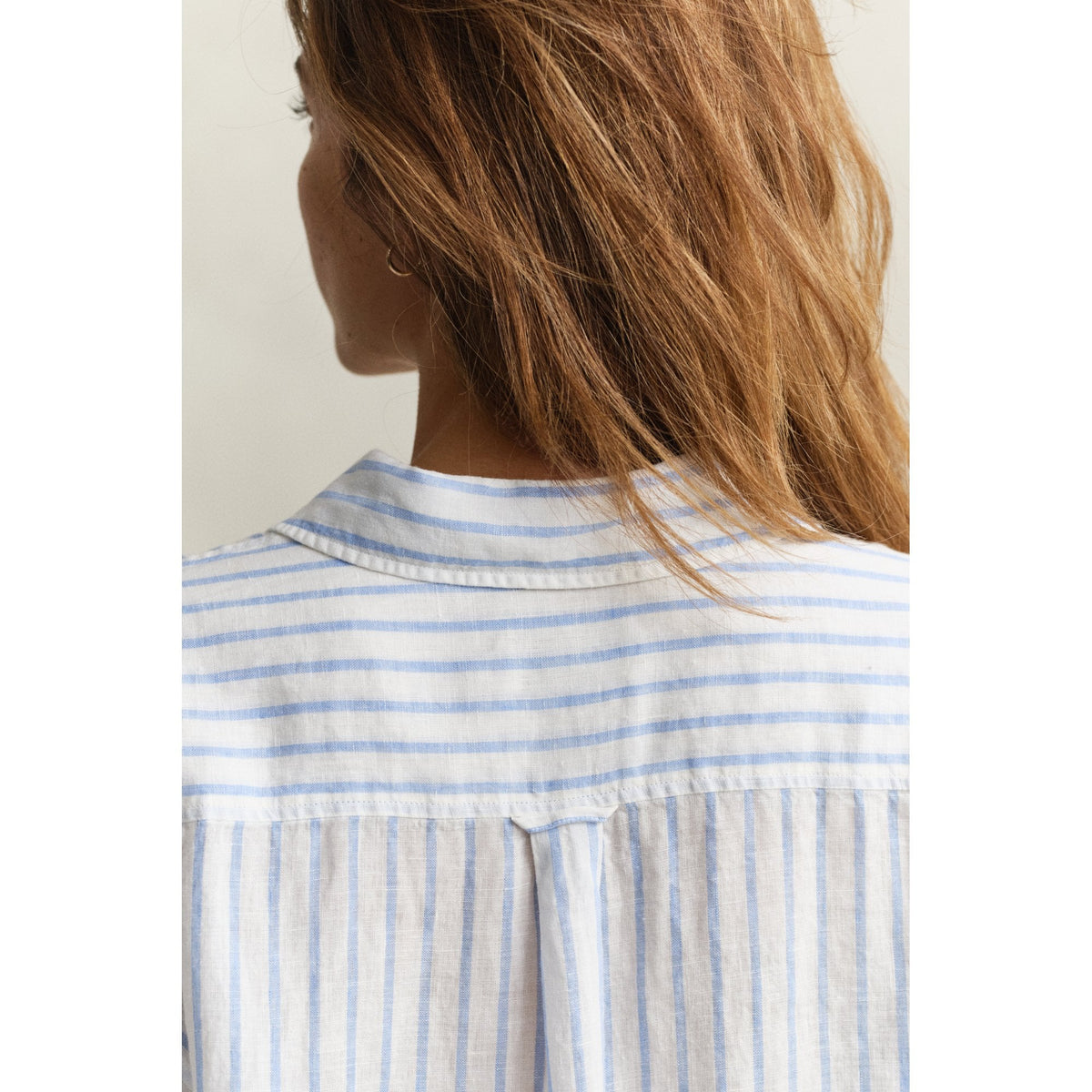 Relaxed Fit Striped Linen Shirt