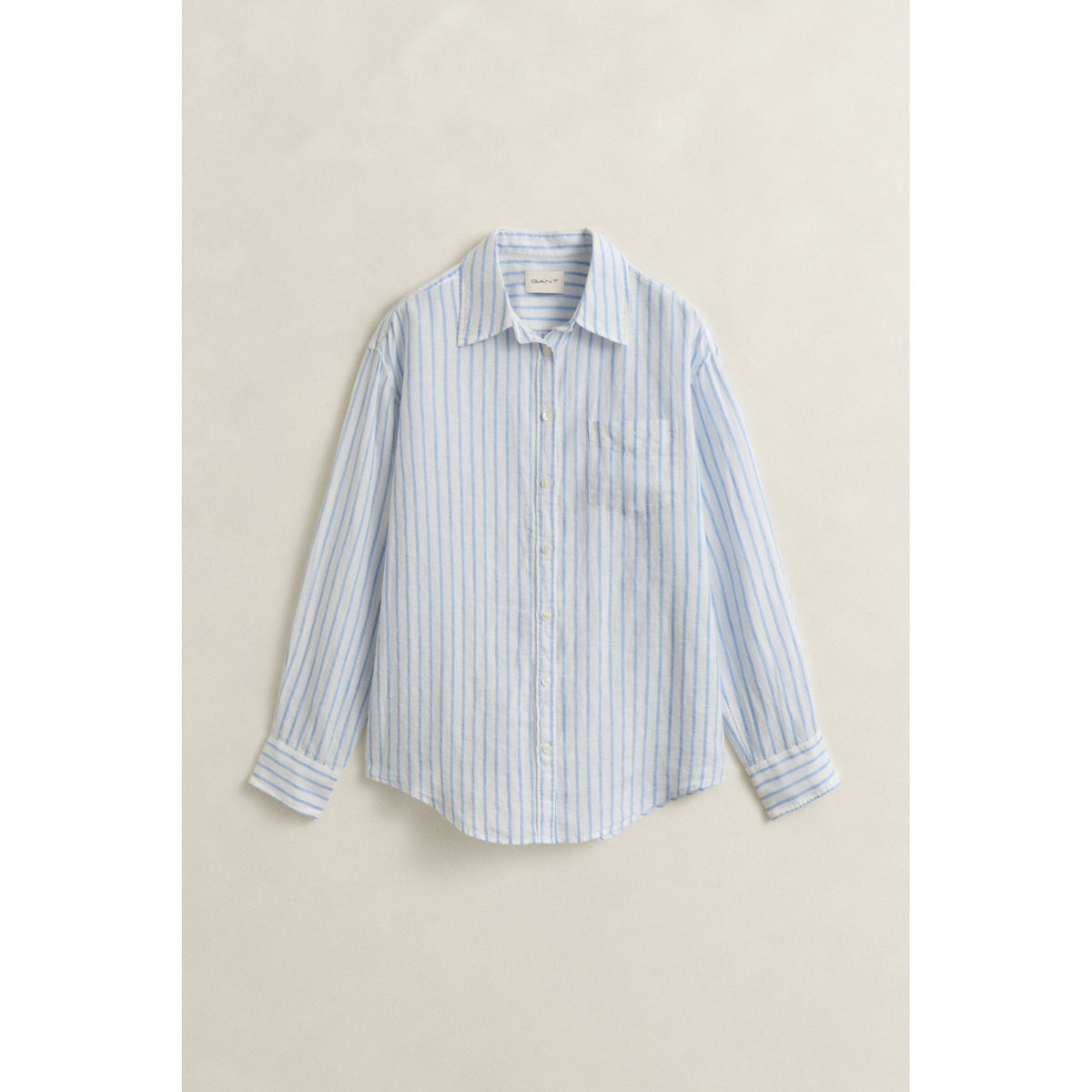 Relaxed Fit Striped Linen Shirt