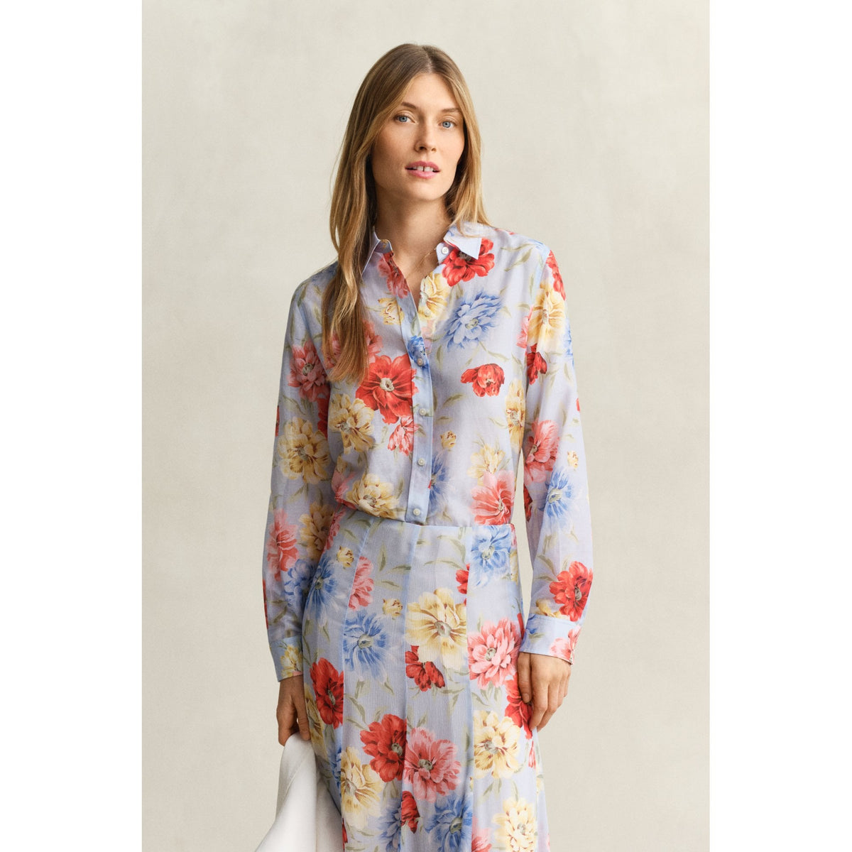 Floral Cotton Silk Shirt