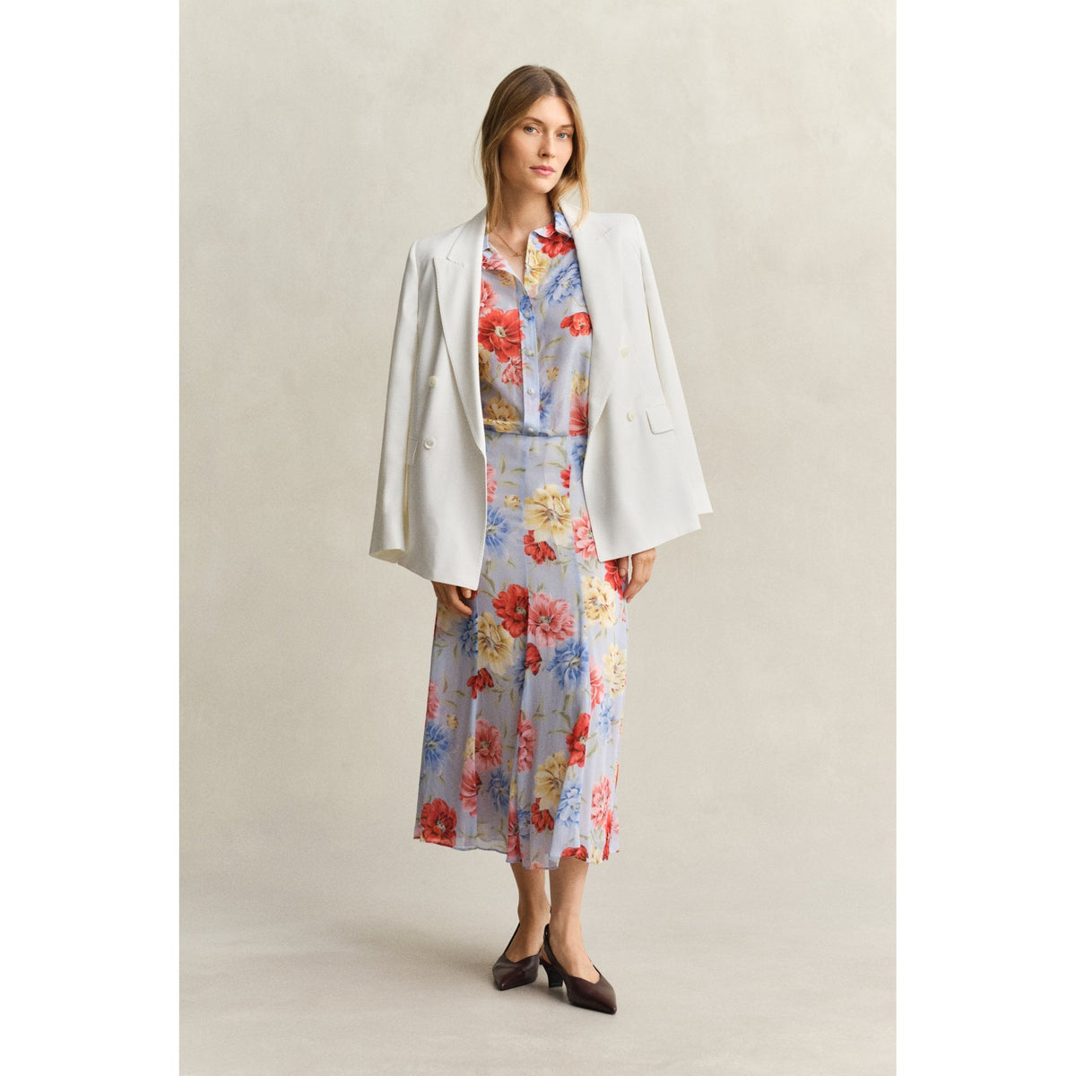 Floral Cotton Silk Shirt