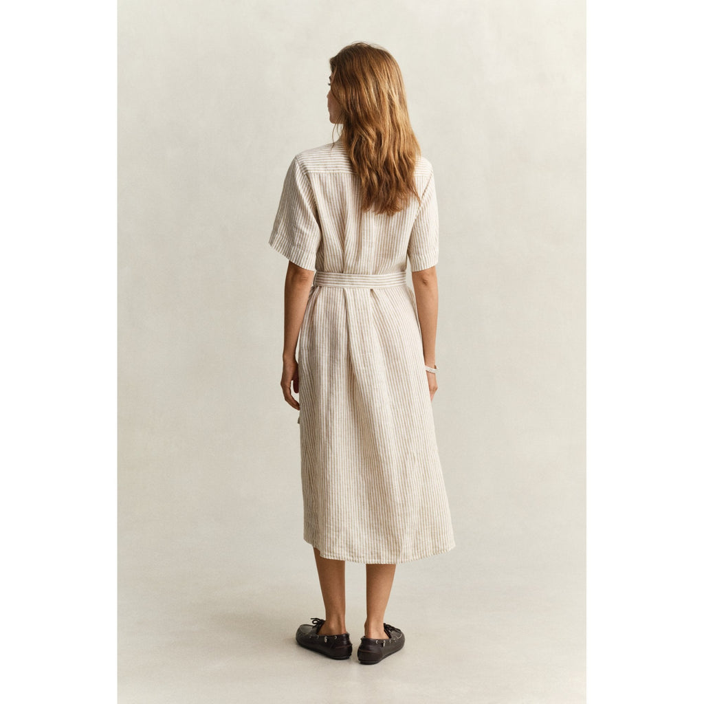 Striped Linen Shirt Dress