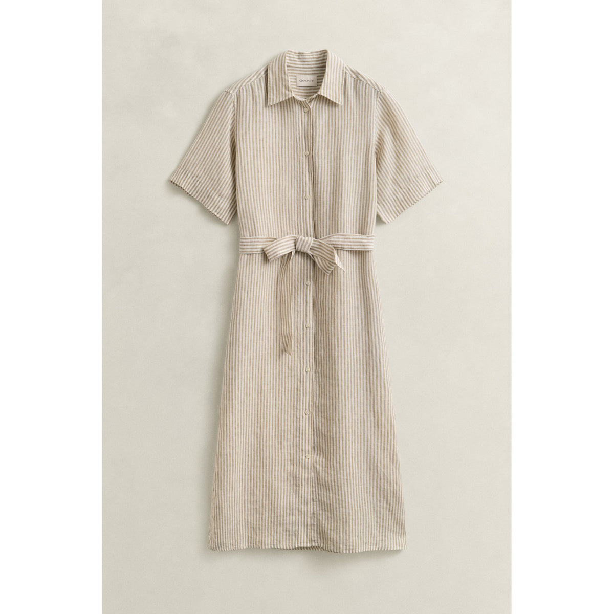 Striped Linen Shirt Dress