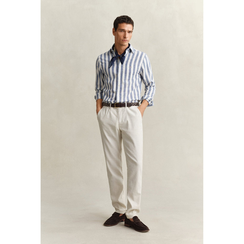 Striped Linen Blend Shirt