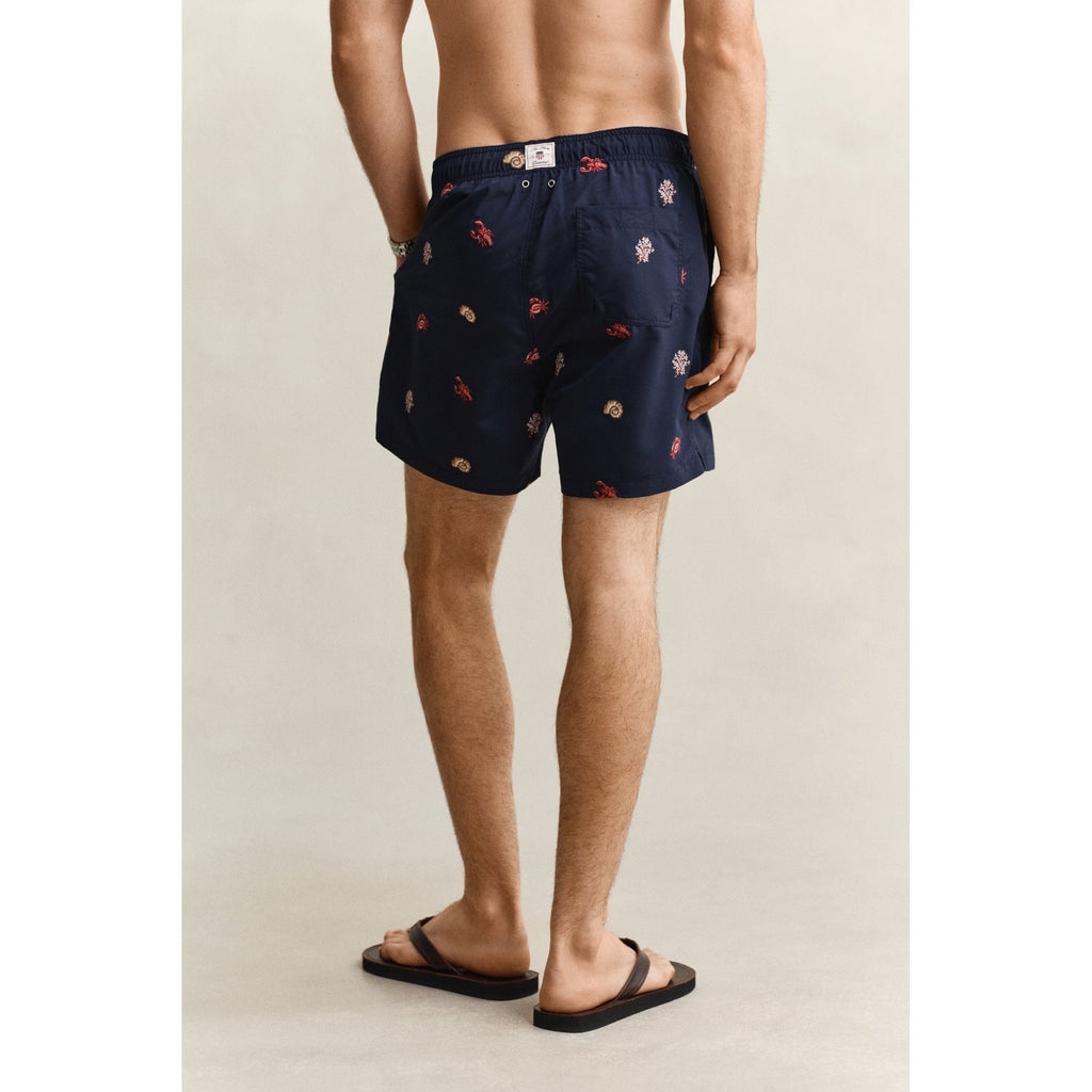 Lobster Embroidered Swim Shorts