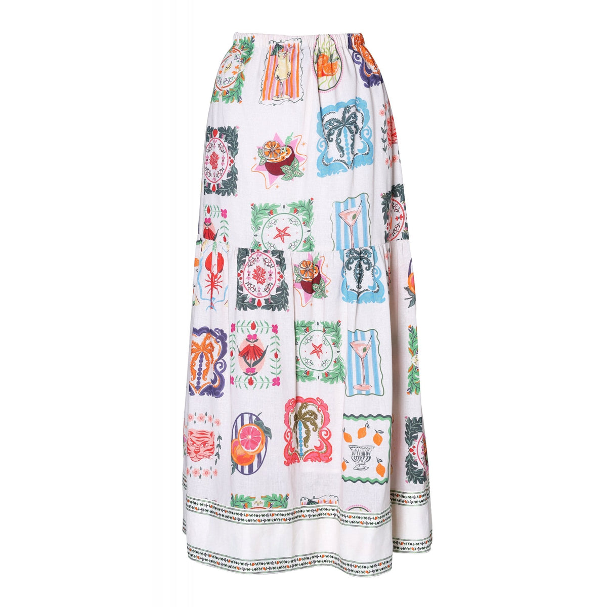 Greta Print Skirt