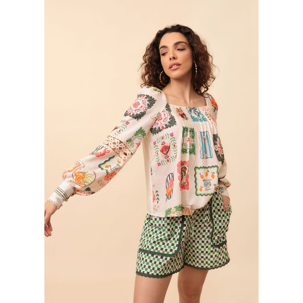 Rosie Print Blouse
