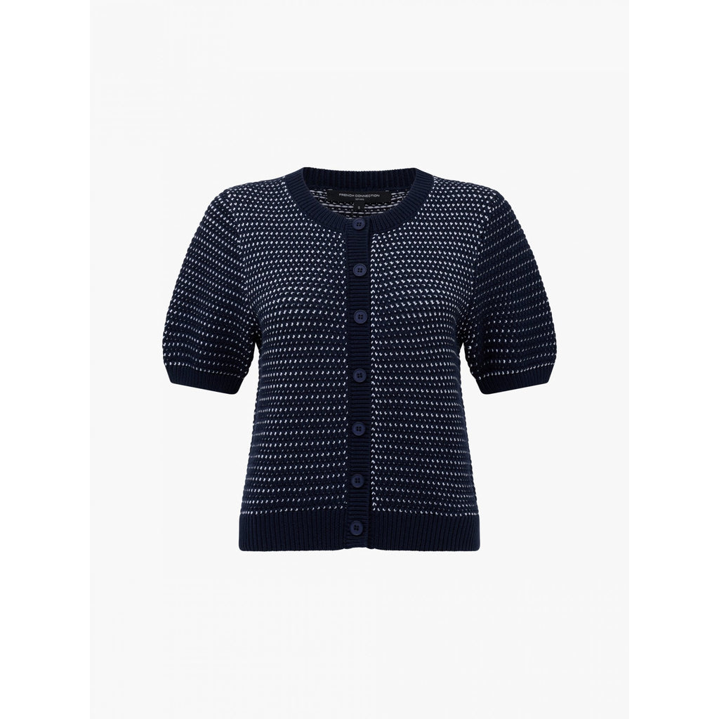 Haddie Mozart Knit Faux Button Top