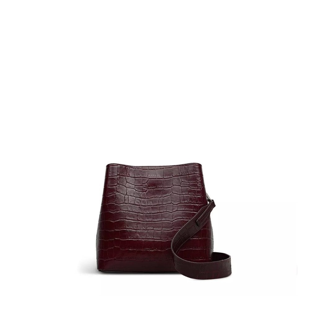 Dukes Place Faux Croc Medium Compartment Crossbody Bag