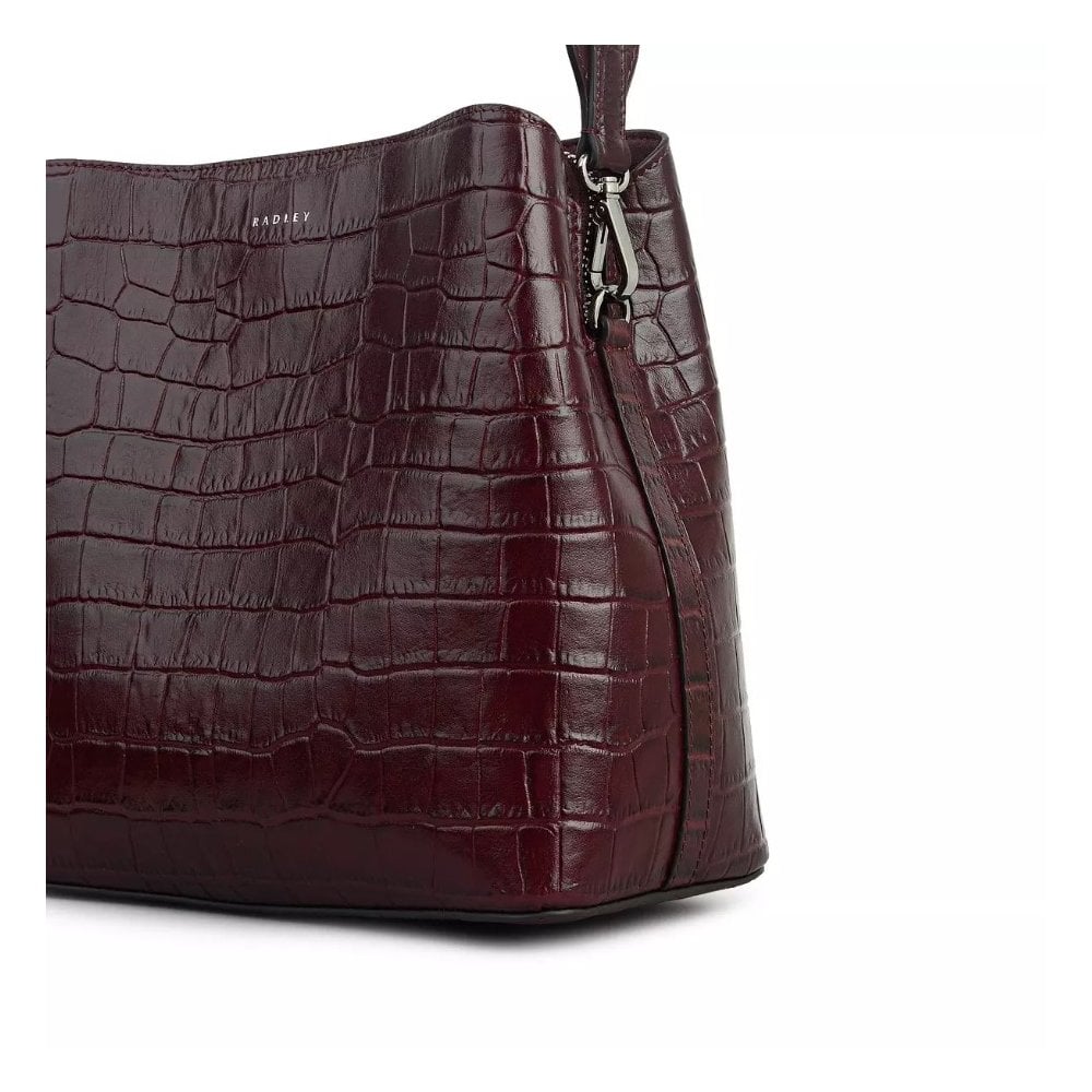 Dukes Place Faux Croc Medium Compartment Crossbody Bag