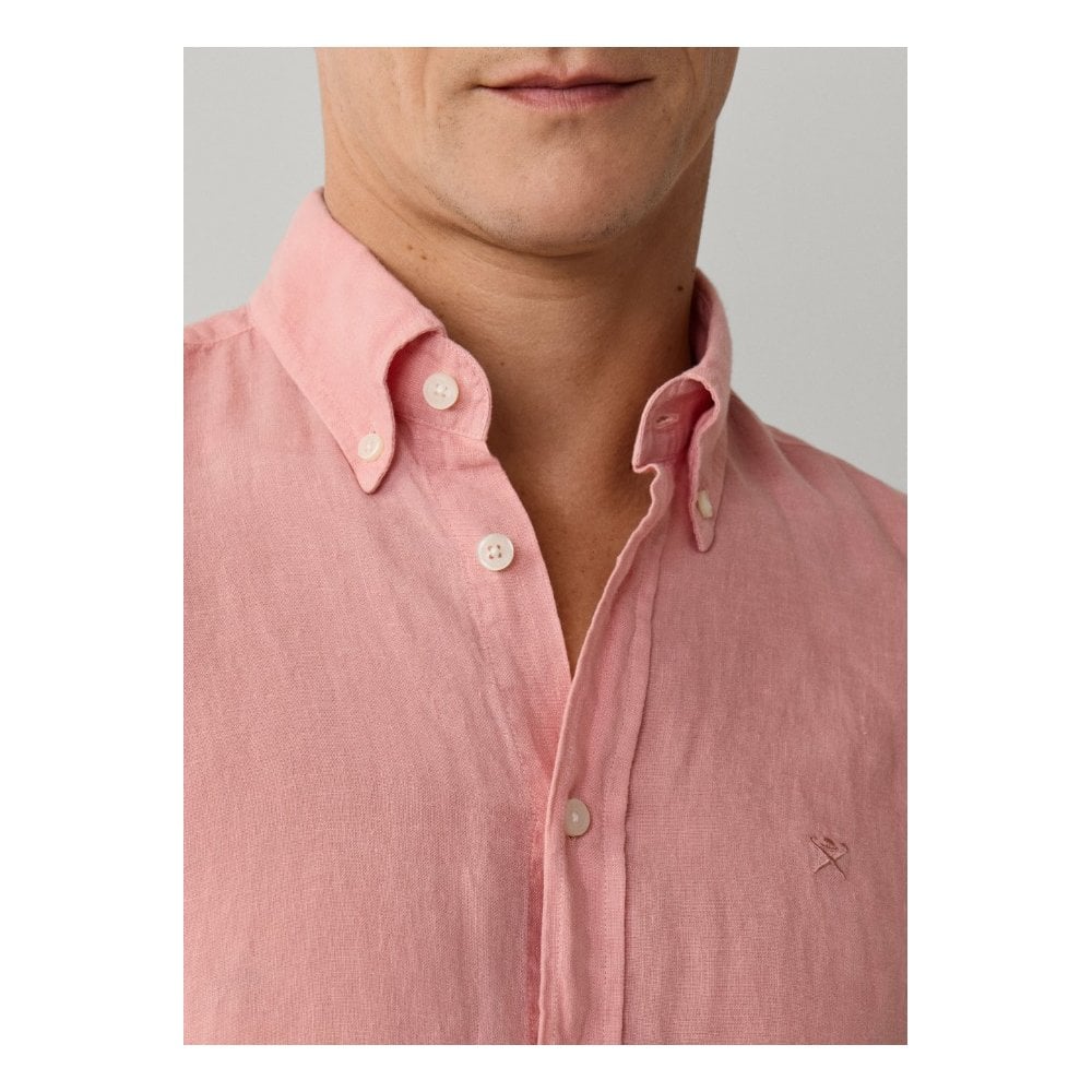 Tailored Fit Garment Dyed Linen Shirt