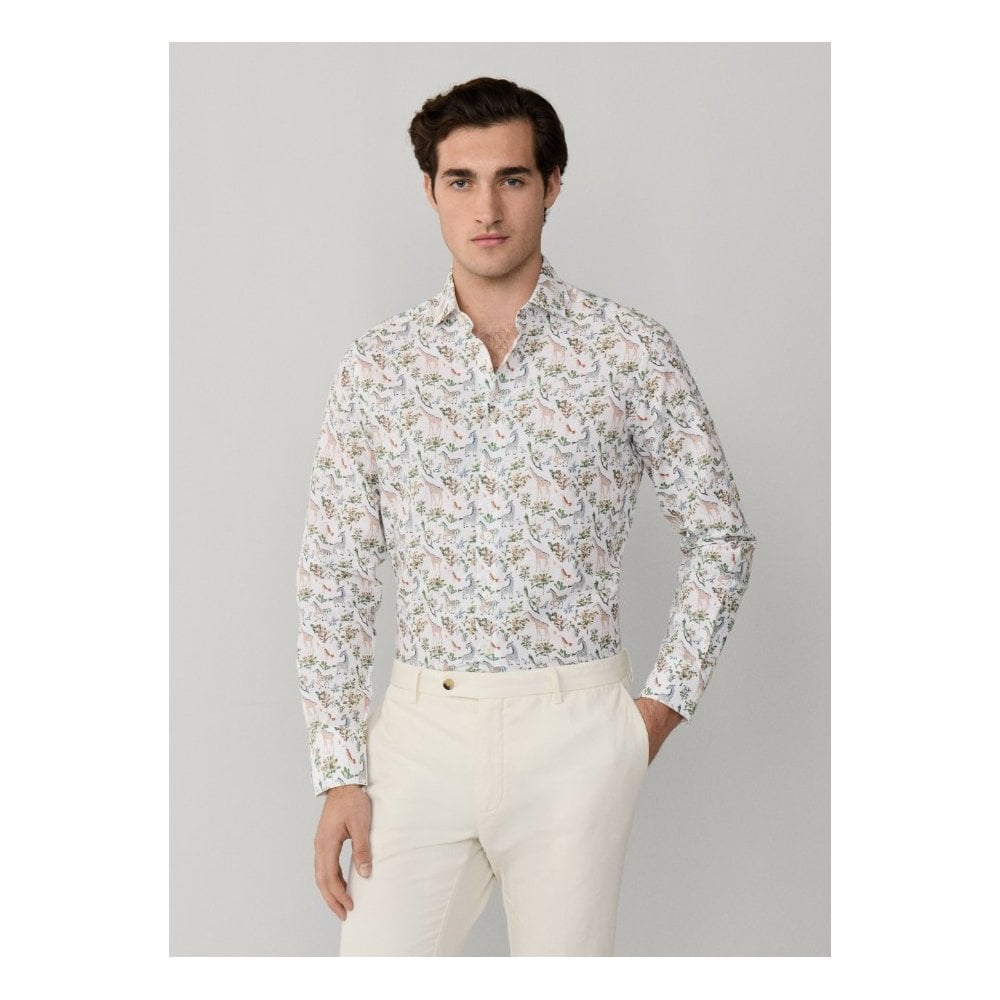 Tailored Fit Fauna Print Shirt