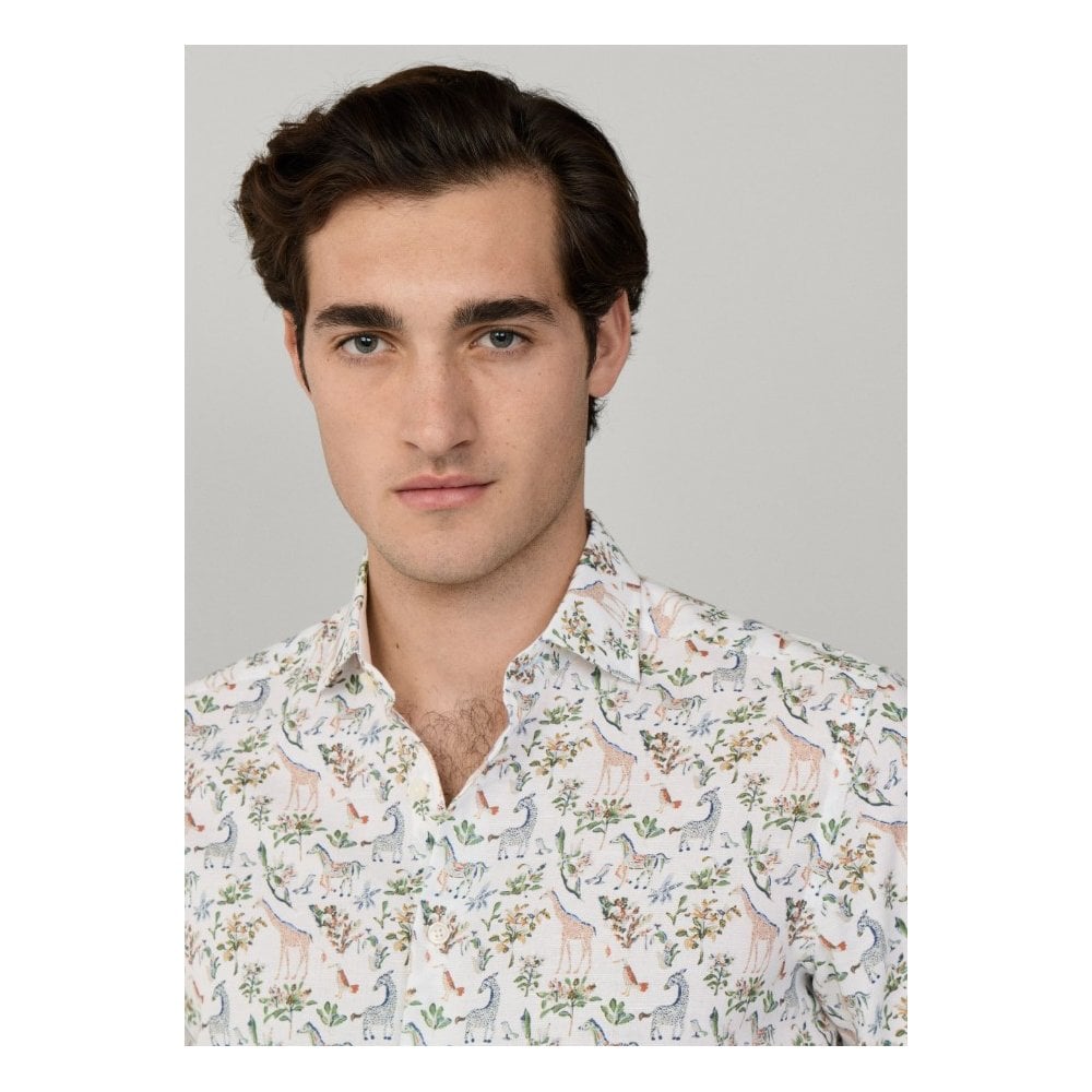 Tailored Fit Fauna Print Shirt