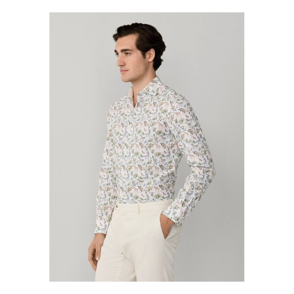 Tailored Fit Fauna Print Shirt