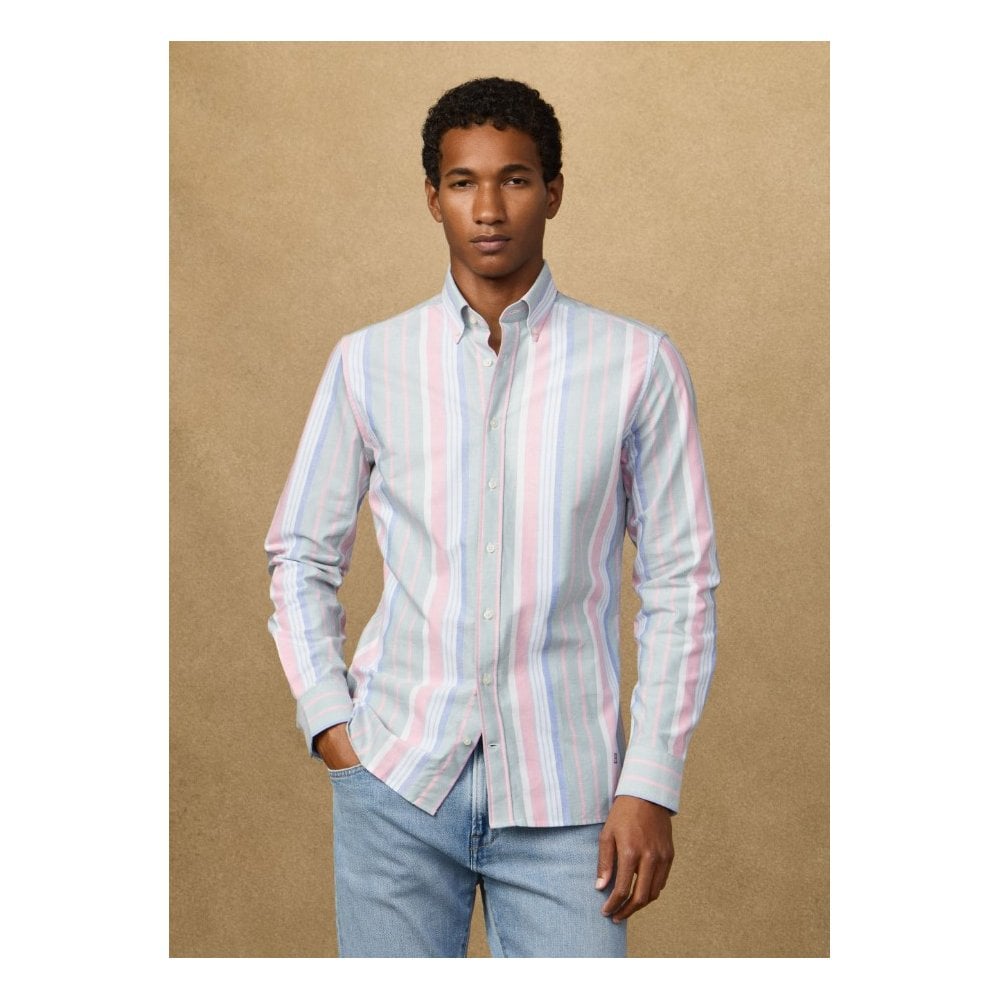 Tailored Fit Multi Stripe Oxford Shirt