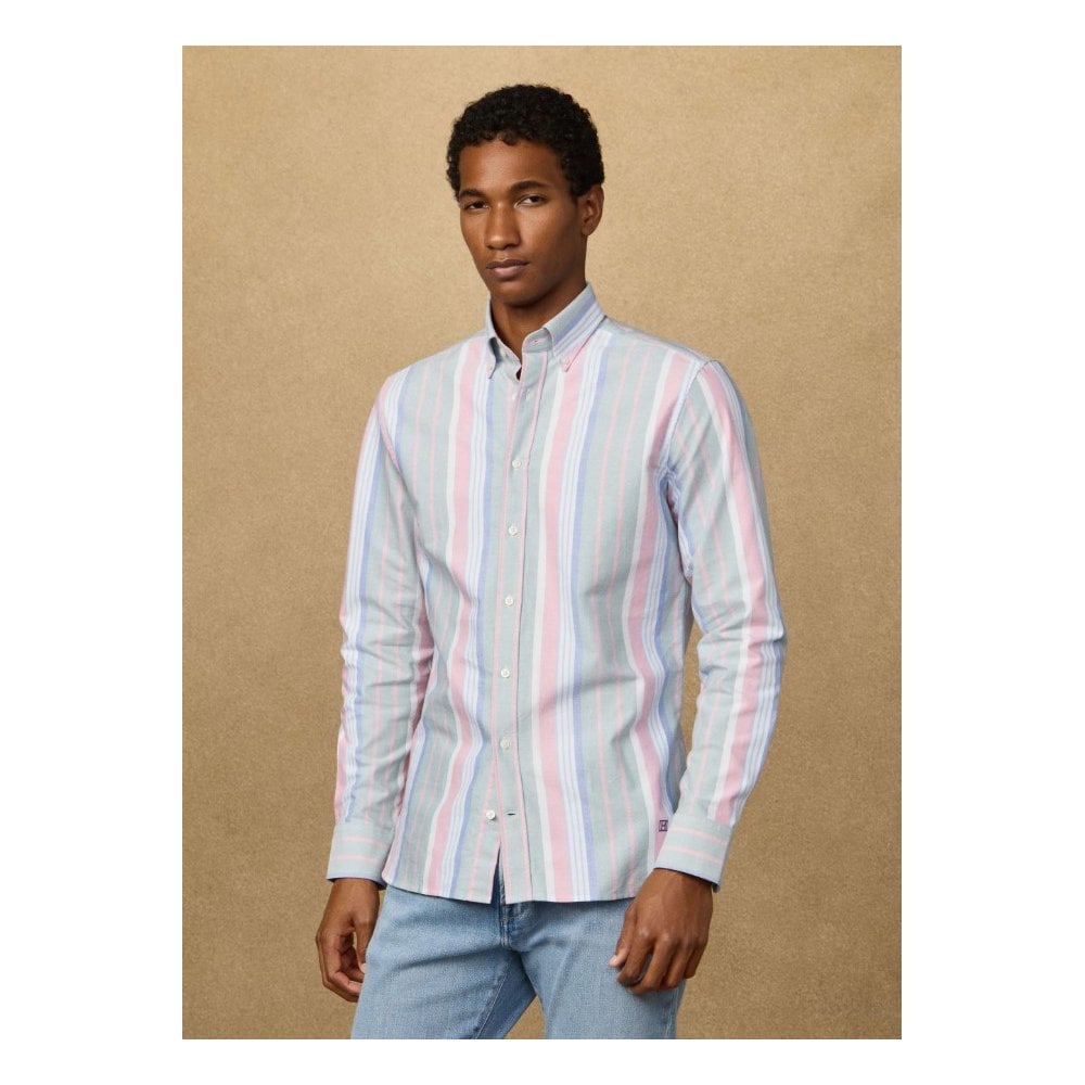 Tailored Fit Multi Stripe Oxford Shirt