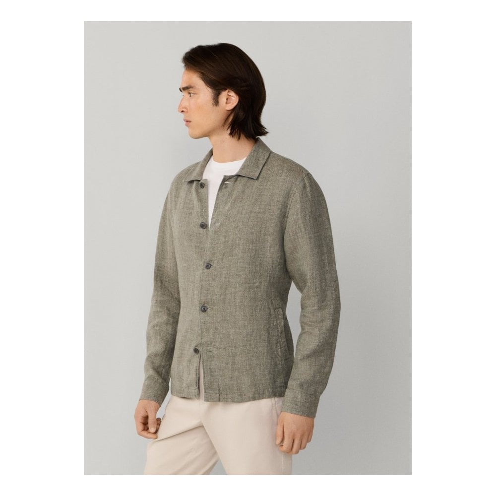 Linen Blouson Overshirt