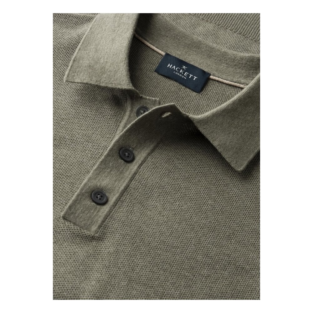 Classic Fit Short Sleeve Honeycomb Knit Polo