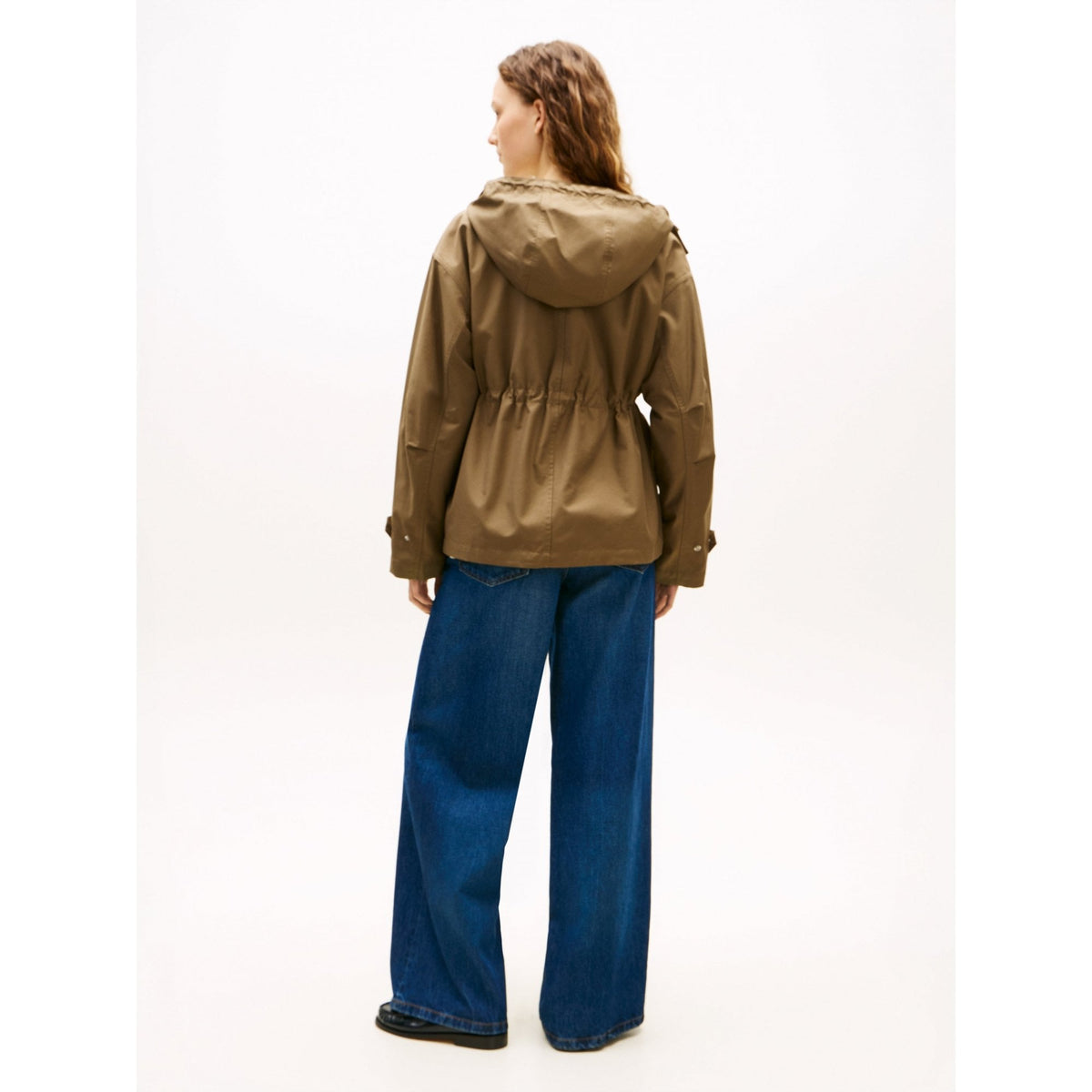 Cotton Nylon Utility Short Parka