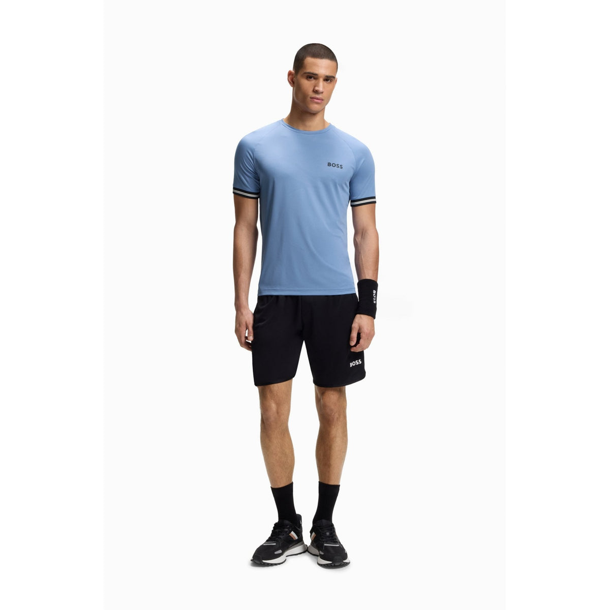 Serve 2 Tennis Ball Embossed Active Slim Fit T-Shirt