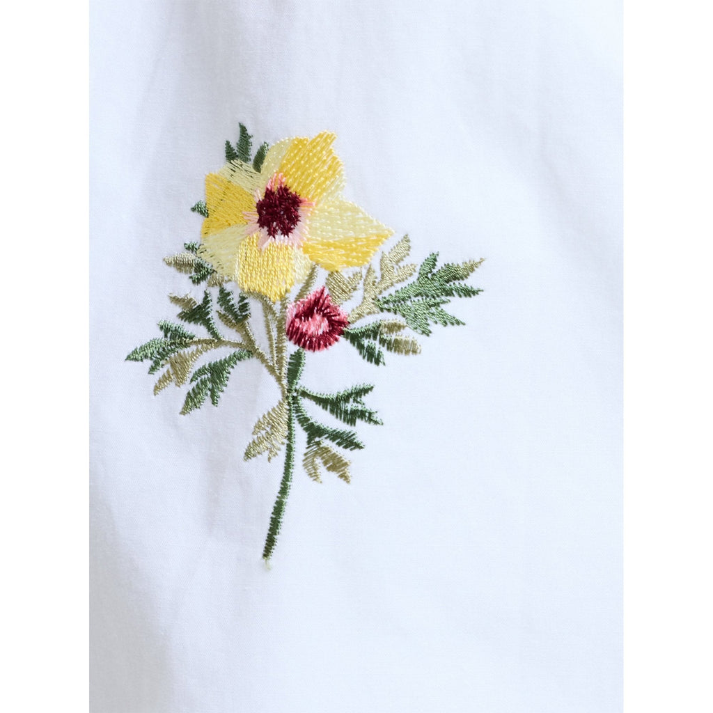 Alissa Cotton Floral Embroidered Shorts