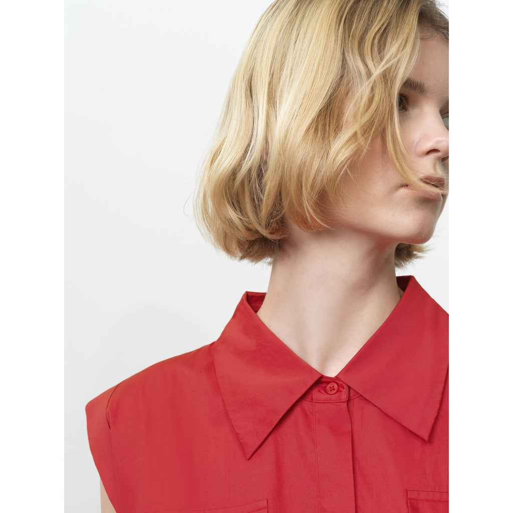 Alexis Cotton Belted Shirt Mini Dress