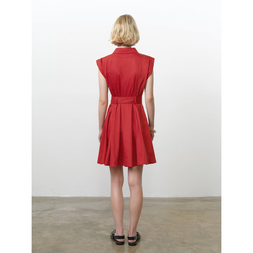 Alexis Cotton Belted Shirt Mini Dress