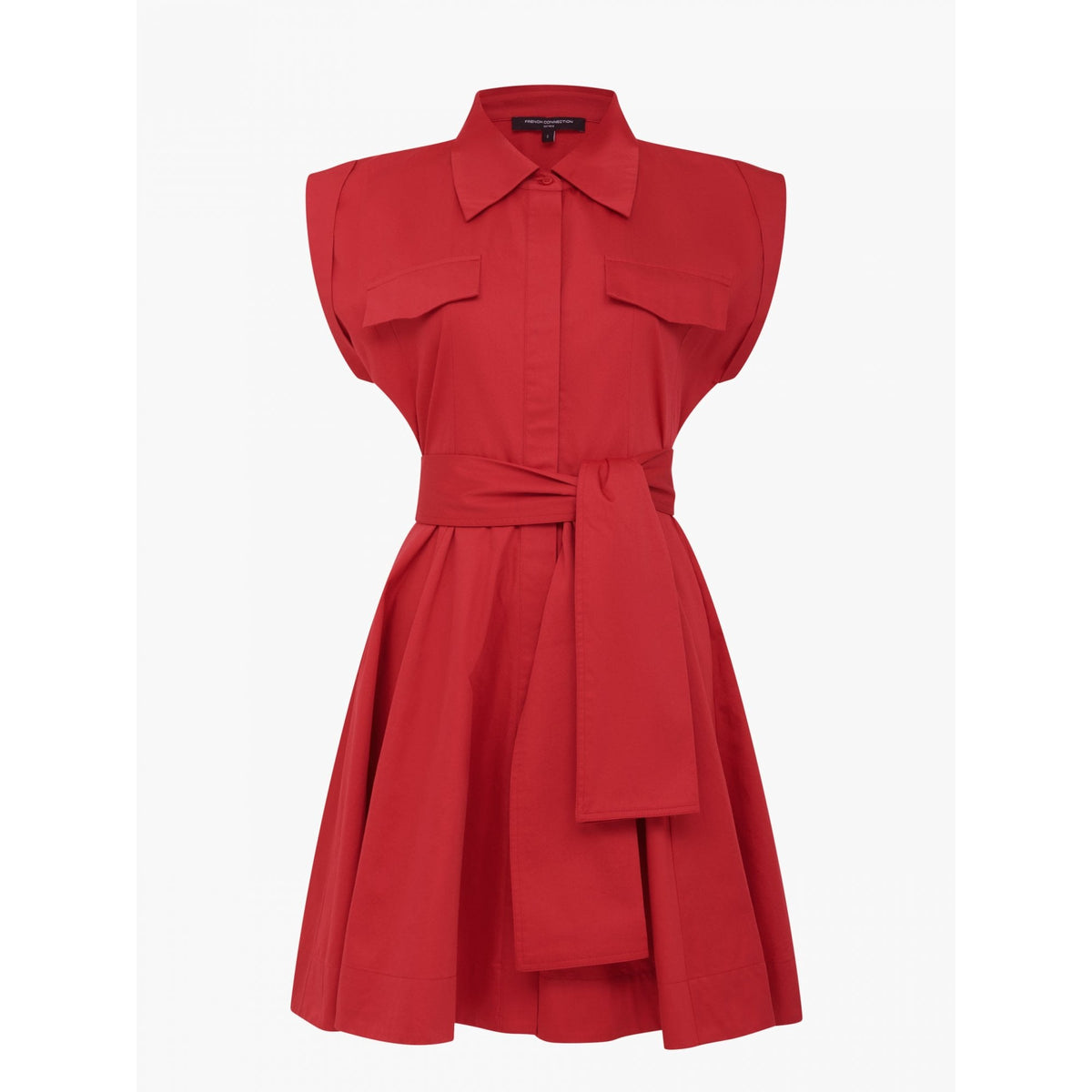 Alexis Cotton Belted Shirt Mini Dress