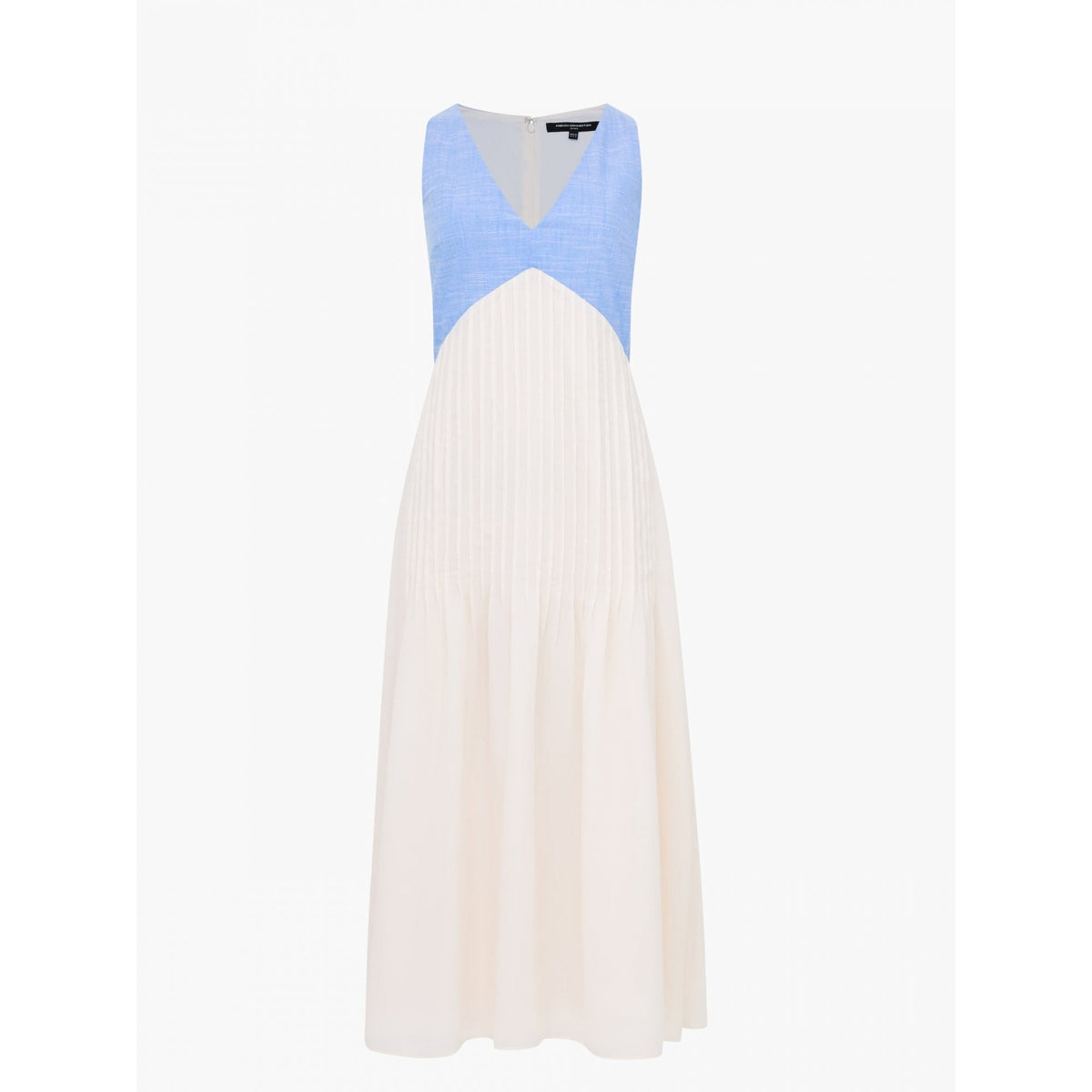 Colby Chambray Pleat Mix Dress