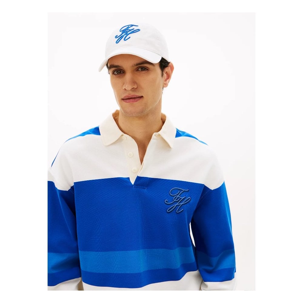 TH Soft 6 Pan Script Logo Embroidery Baseball Cap