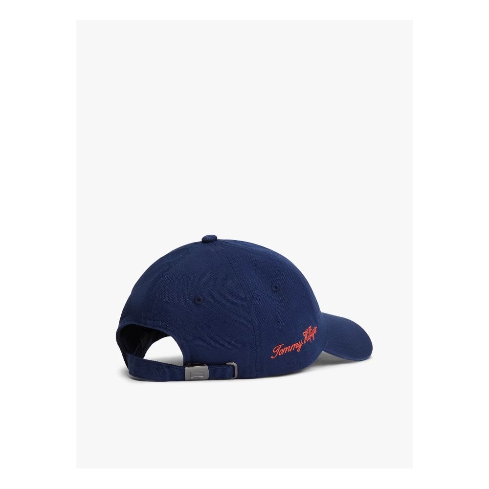 TH Soft 6 Pan Script Logo Embroidery Baseball Cap