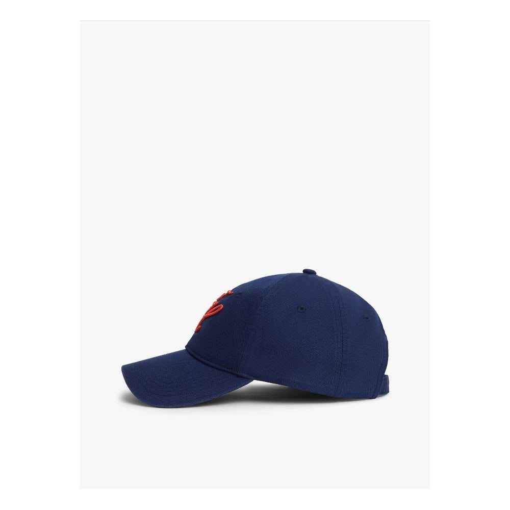 TH Soft 6 Pan Script Logo Embroidery Baseball Cap
