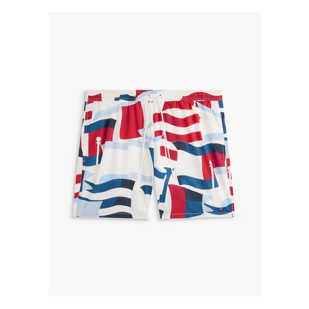 Print Mid Length Swim Shorts