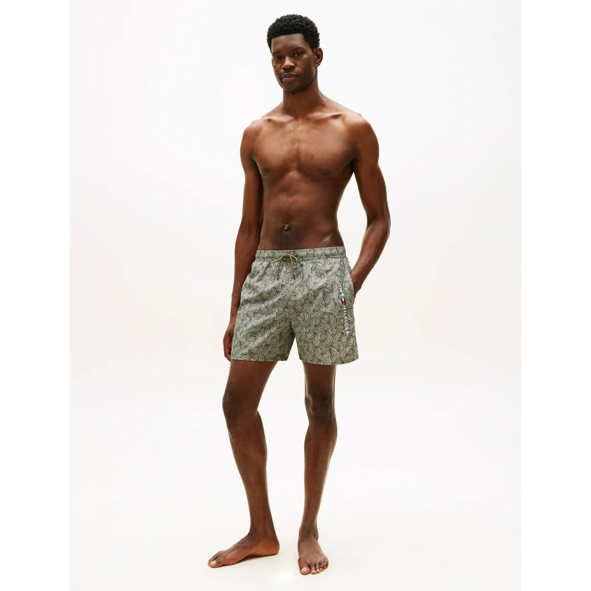 Print Mid Length Swim Shorts